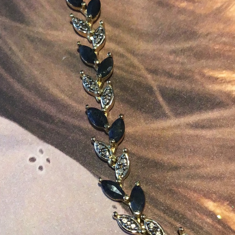 Sapphire/Dia Accent Necklace - Picture 5 of 5
